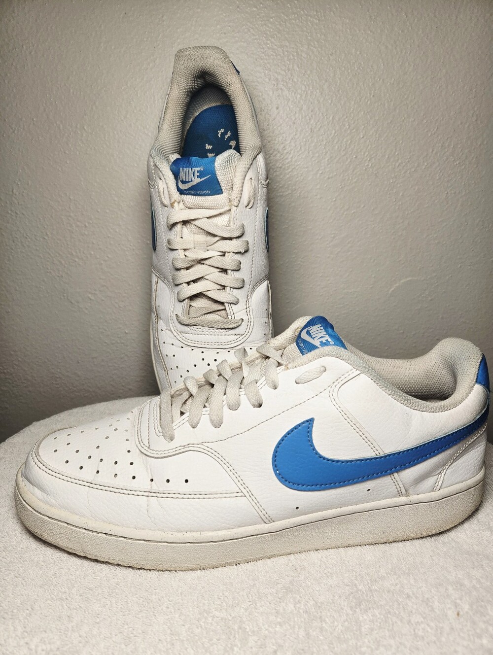 Nike Court Vision Low Next Nature White University Blue DH2987-105 Men's Size 12